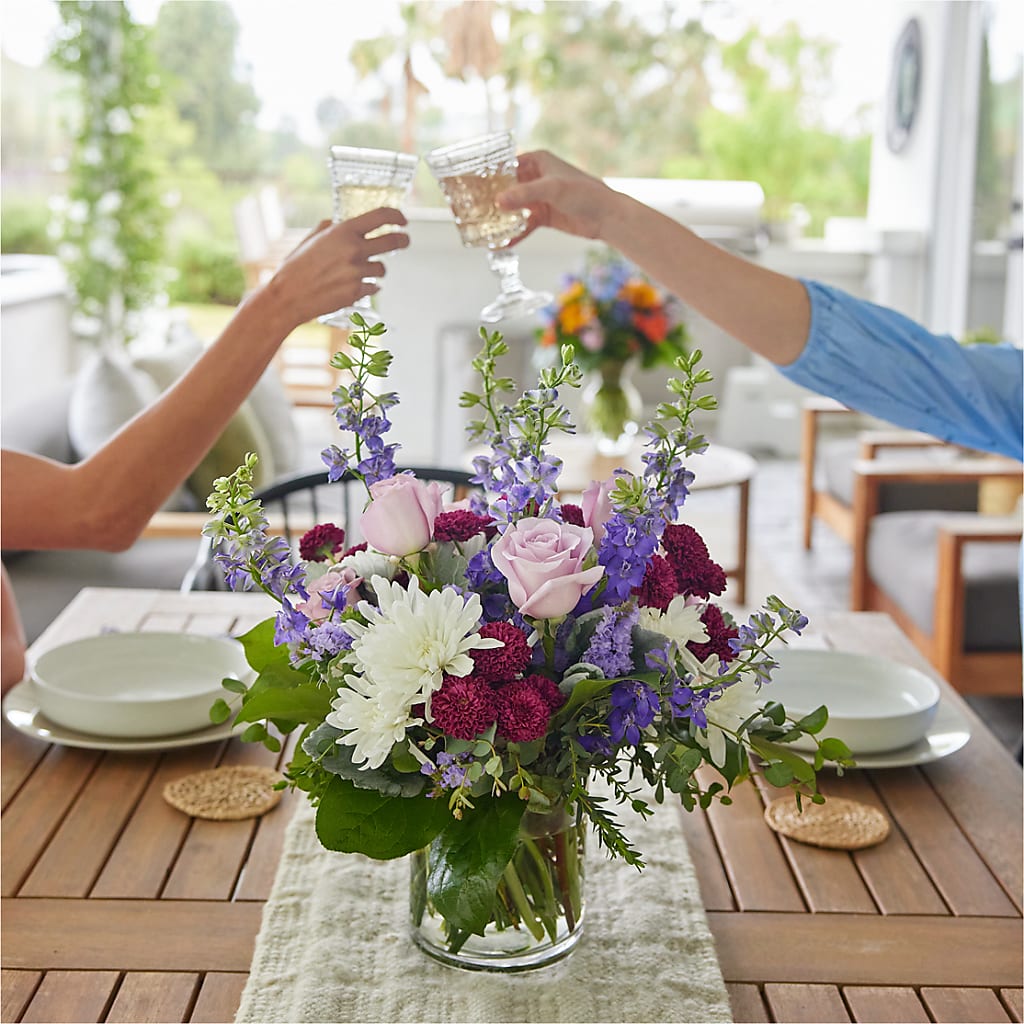 Violet Frost Bouquet – GOD'S GARDEN FLOWER SHOP, Lancaster CA