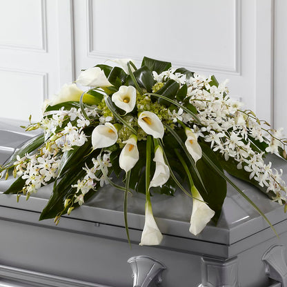 Angel Wings Casket Spray – GOD'S GARDEN FLOWER SHOP, Lancaster CA