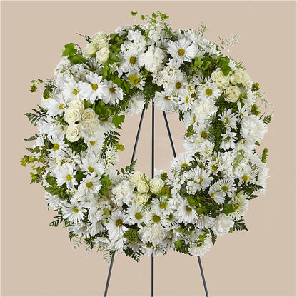 Faithful Wishes Wreath – GOD'S GARDEN FLOWER SHOP, Lancaster CA