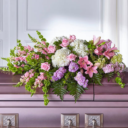 Life's Gratitude Casket Spray – GOD'S GARDEN FLOWER SHOP, Lancaster CA
