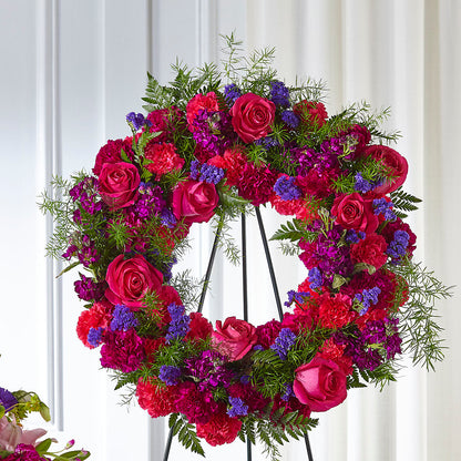 Calming Colors Wreath – GOD'S GARDEN FLOWER SHOP, Lancaster CA