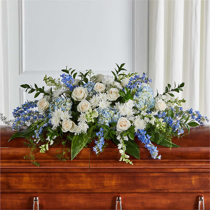 Timeless Essence Casket Spray – GOD'S GARDEN FLOWER SHOP, Lancaster CA