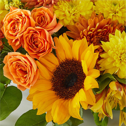 Autumn Harmony Centerpiece – GOD'S GARDEN FLOWER SHOP, Lancaster CA