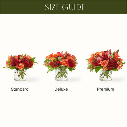 Crimson Leaves Bouquet – GOD'S GARDEN FLOWER SHOP, Lancaster CA