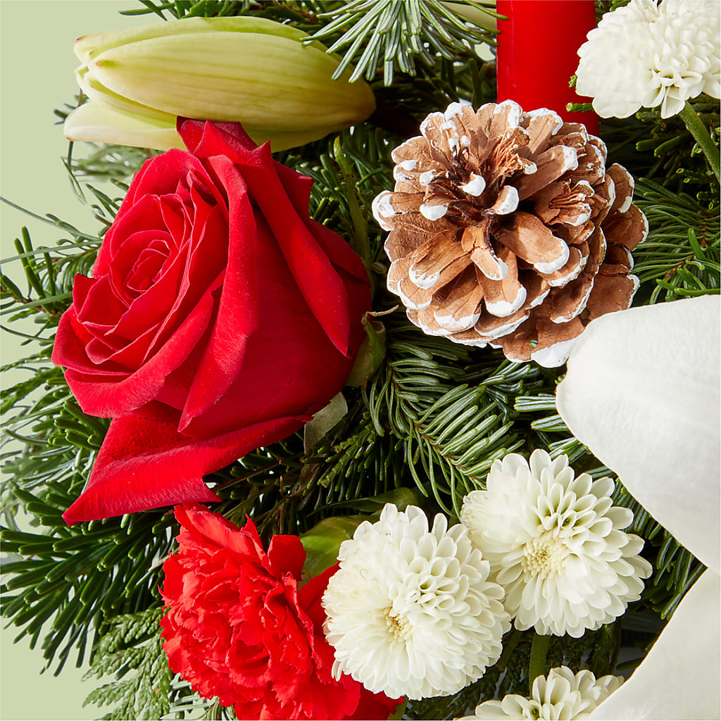 Seasonal Festivities Centerpiece – GOD'S GARDEN FLOWER SHOP, Lancaster CA