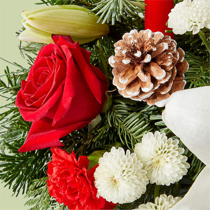 Seasonal Festivities Centerpiece – GOD'S GARDEN FLOWER SHOP, Lancaster CA