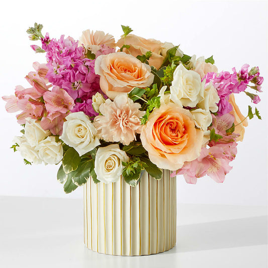 Paradise Bouquet with Ivory Vase – GOD'S GARDEN FLOWER SHOP, Lancaster CA