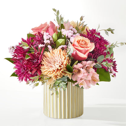 Berry Cobbler Bouquet with Ivory Vase – GOD'S GARDEN FLOWER SHOP, Lancaster CA