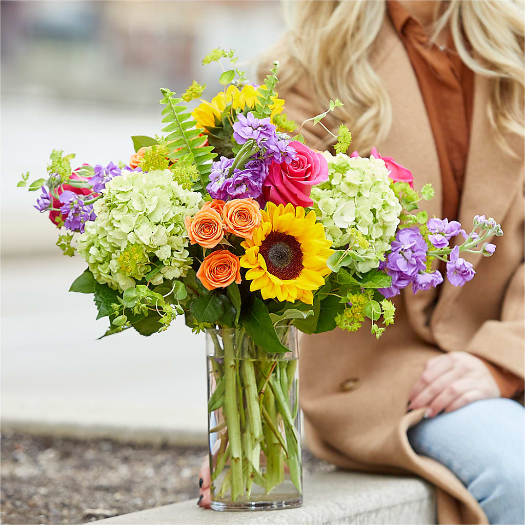 Vibrant Greetings Bouquet – GOD'S GARDEN FLOWER SHOP, Lancaster CA