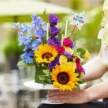 Star of the Day Floral Cake – GOD'S GARDEN FLOWER SHOP, Lancaster CA