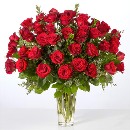 Forever Yours Fifty Stem Red Rose Bouquet – GOD'S GARDEN FLOWER SHOP, Lancaster CA